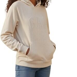 Gap Cream Hoodie Logo Sz 2X